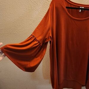 Rust color boho tunic